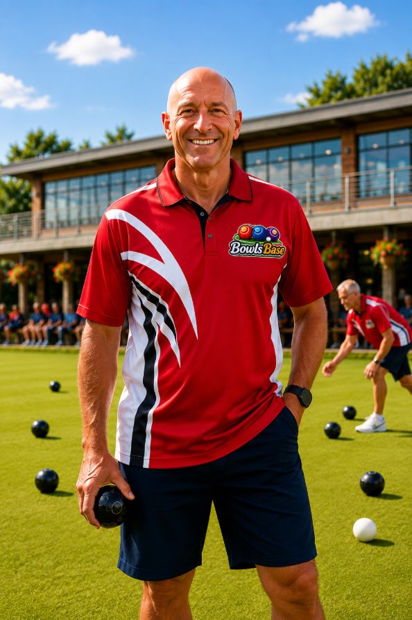 Bowler playing on the green